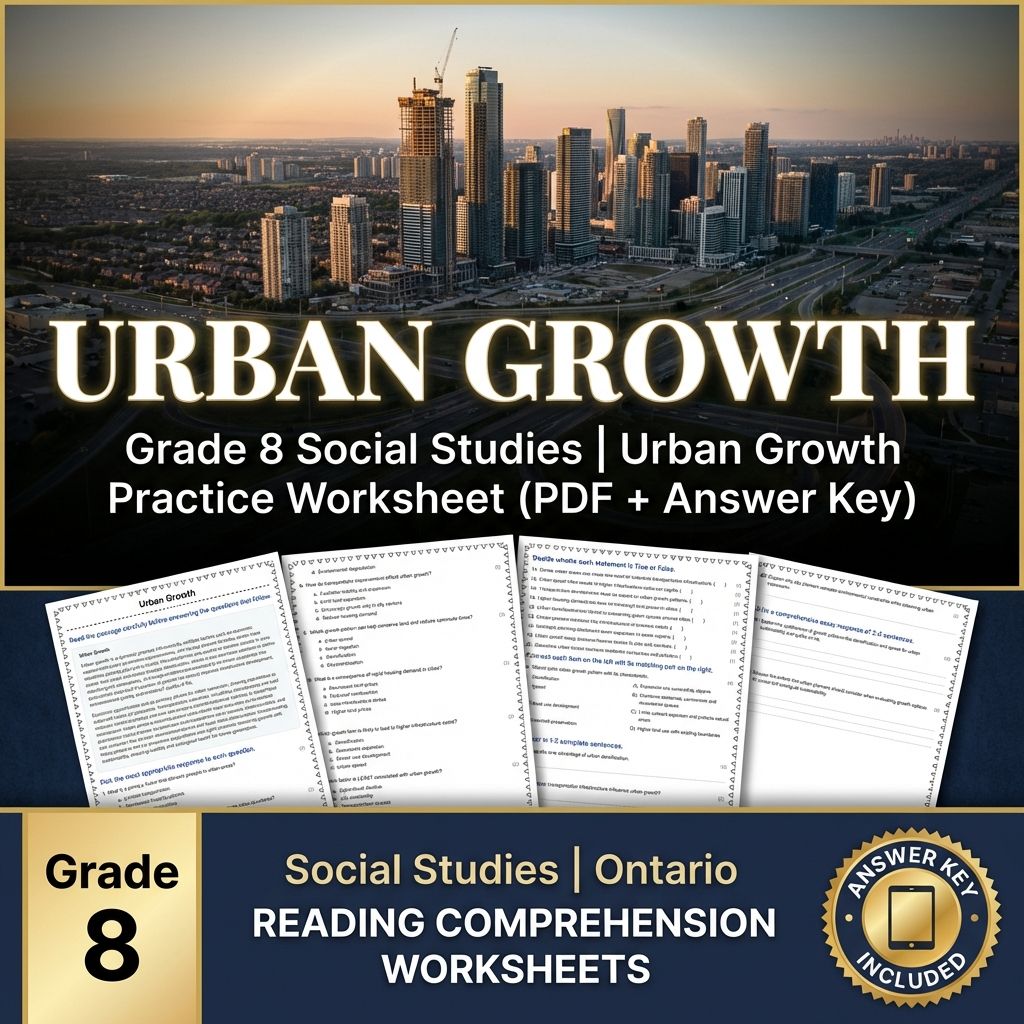 Grade 8 Social Studies Bundle – Regional Economies & Human–Environment Skills — included worksheet 1