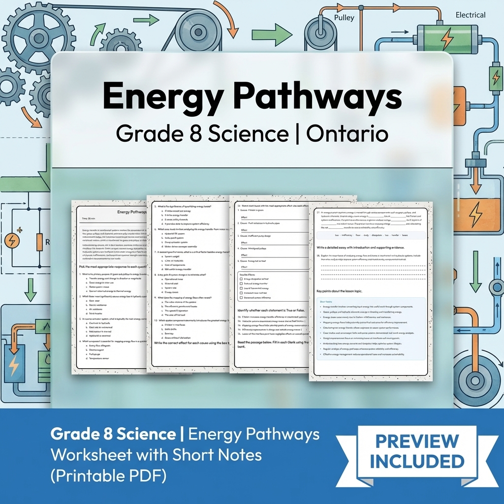 Grade 8 Science Full Year Bundle | Water Systems & Hydrostatics Curriculum — included worksheet 6