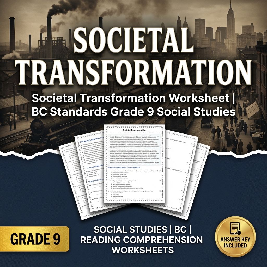 Grade 9 Social Studies | Industrialization & Economic Change Bundle  — included worksheet 1