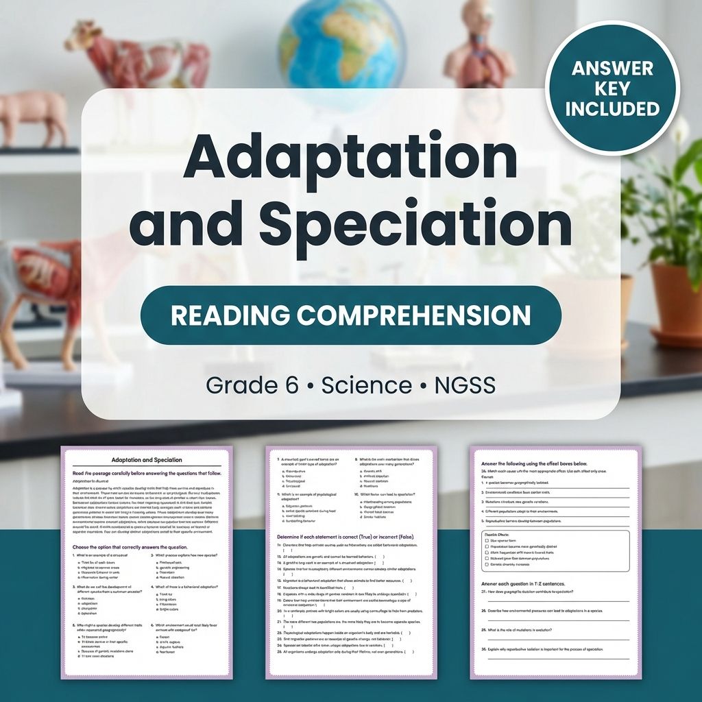 Grade 6 Science NGSS Worksheet Bundle | Comprehensive STEM Practice Pack — included worksheet 1