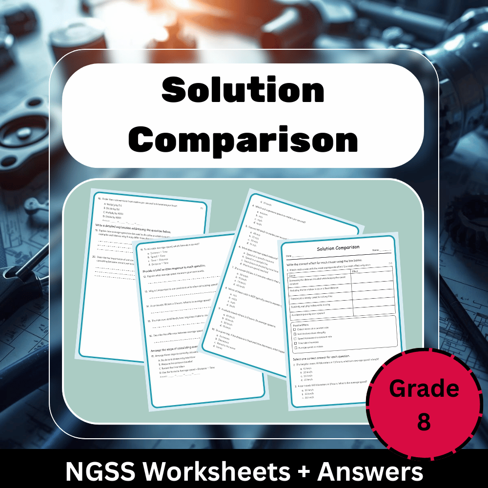 Grade 8 Science Worksheet Bundle | Cells, Climate, Evolution & Energy NGSS — included worksheet 2