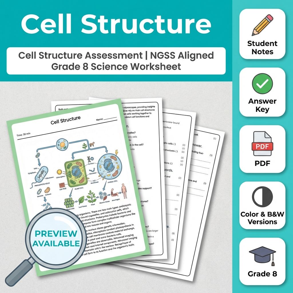 Grade 8 Science Full Year Bundle | NGSS Assessment Worksheets & Resources — included worksheet 2
