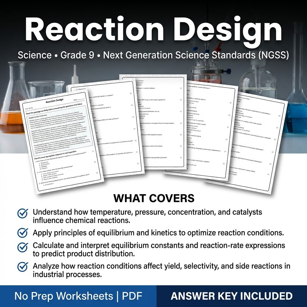 Grade 9 Science Worksheet Bundle | Physics, Biology, Earth & Energy Topics — included worksheet 5