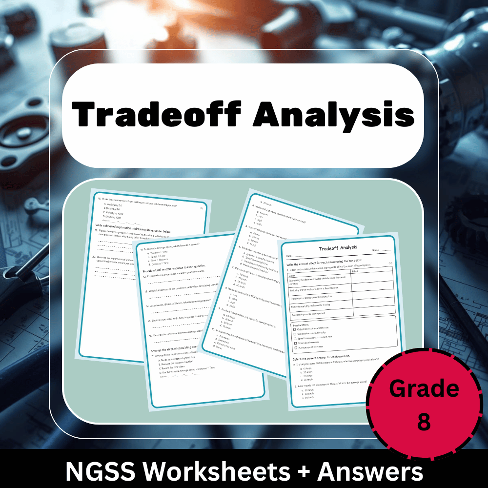 Grade 8 Science Worksheet Bundle | Cells, Climate, Evolution & Energy NGSS — included worksheet 3