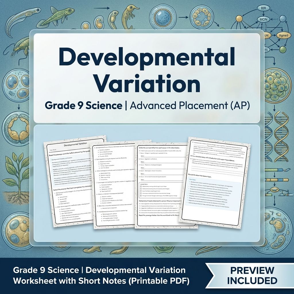 Grade 9 Science Unit | Cellular Processes & Ecosystems Worksheet Pack (PDF) — included worksheet 2