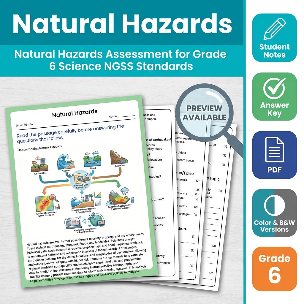 Grade 6 Science Mini Bundle – Earth's Systems NGSS Standards-Aligned — included worksheet 1