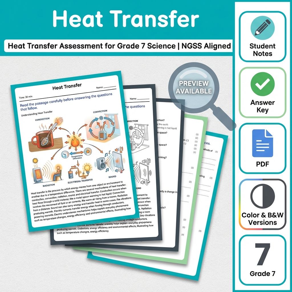 Grade 7 Science Full Year Bundle | NGSS Assessment Worksheets & Resources — included worksheet 2