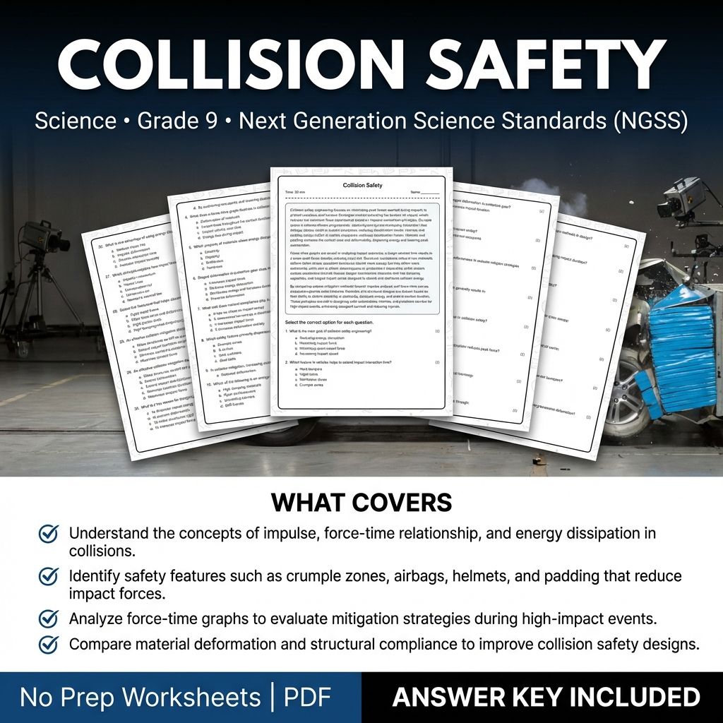 Grade 9 Science Worksheet Bundle | Physics, Biology, Earth & Energy Topics — included worksheet 6