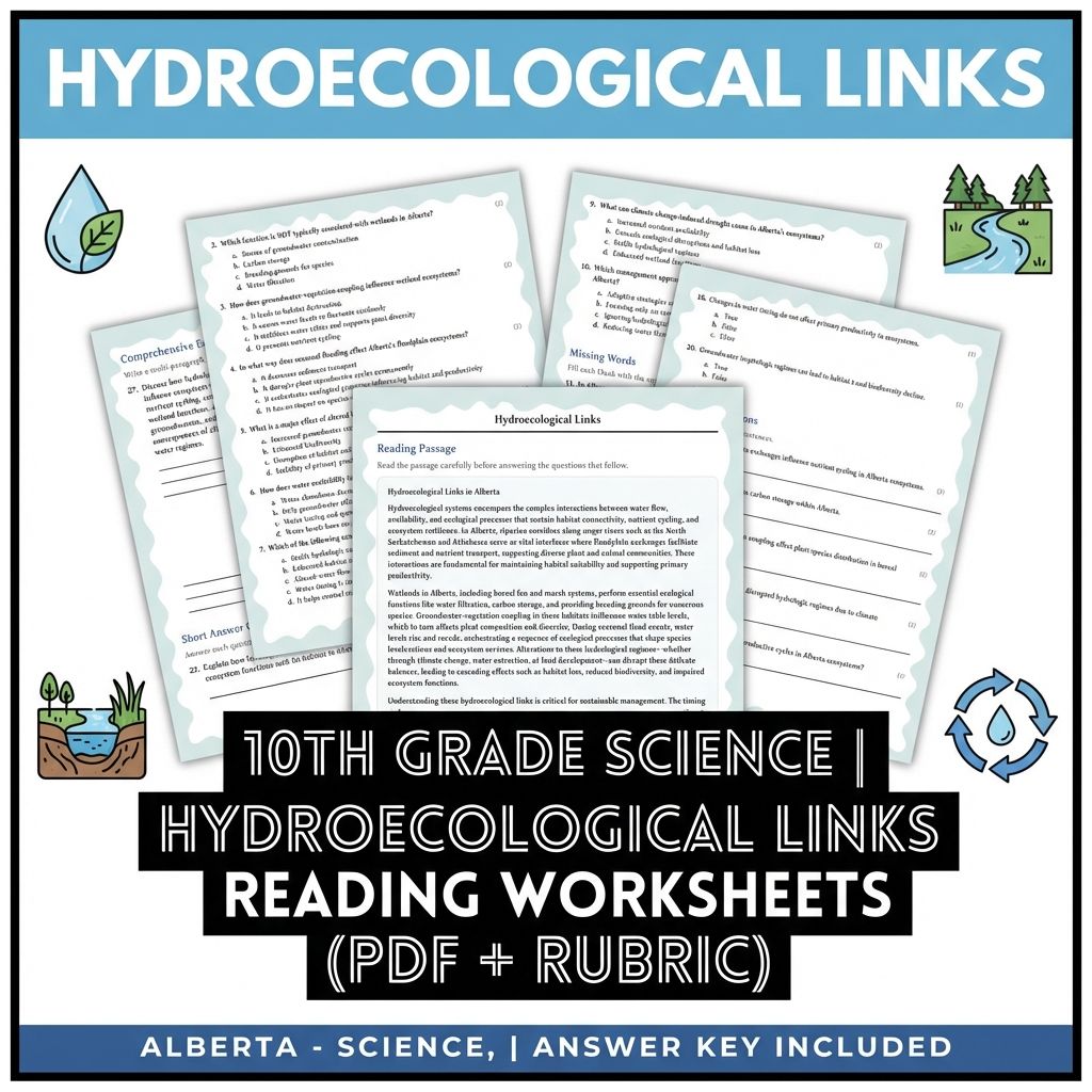 Grade 10 Science Worksheets Bundle | Physics, Earth, and Environmental Topics — included worksheet 3