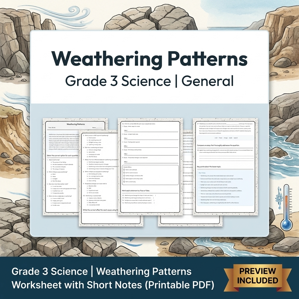Grade 3 Science Full Year Bundle | Comprehensive Curriculum Resources — included worksheet 3
