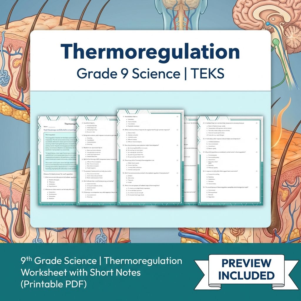 Grade 9 Science Worksheet Bundle: Cell Biology, Genetics & Ecology (Collection) — included worksheet 8
