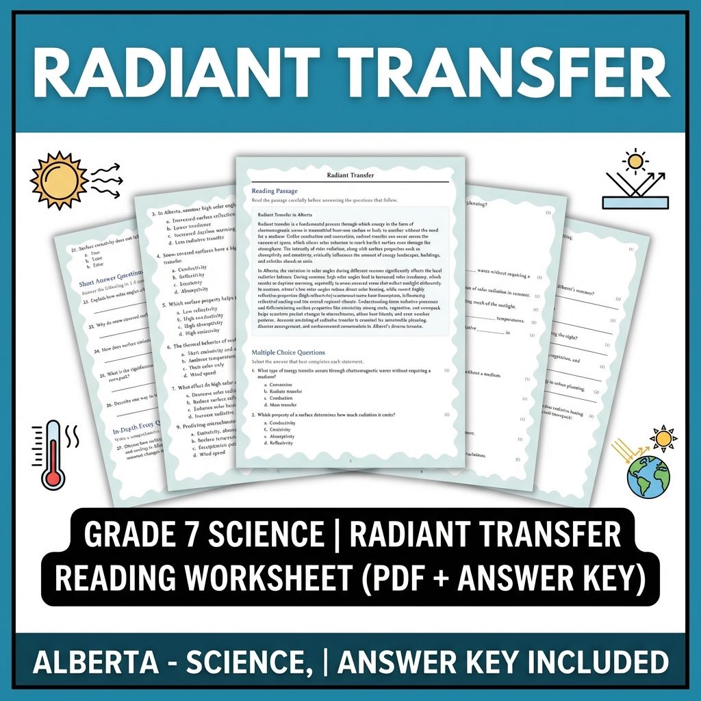 Grade 7 Science Worksheet Pack | Energy, Matter & Ecosystem Concepts — included worksheet 4
