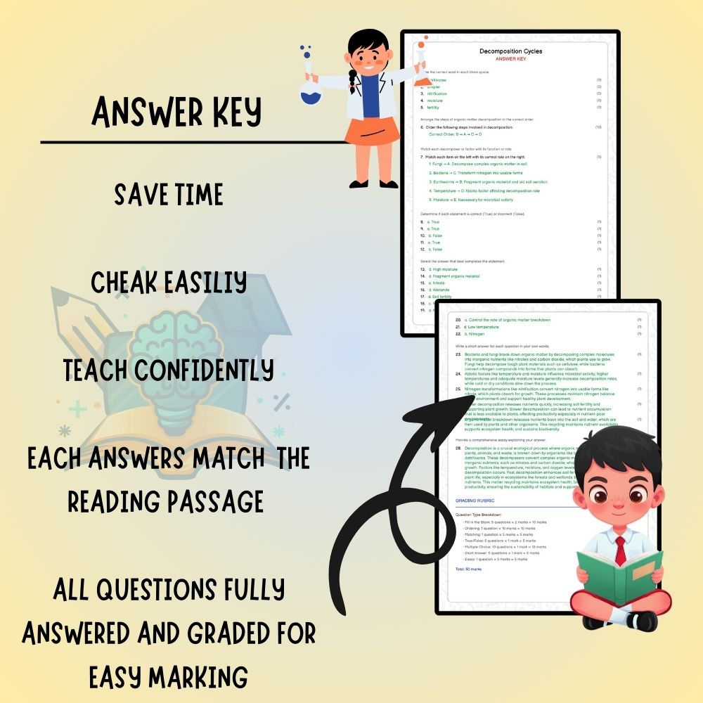 Grade 7 Science worksheet worksheet — Grade 7 Science | Decomposition Cycles Worksheet (PDF ) — page 3