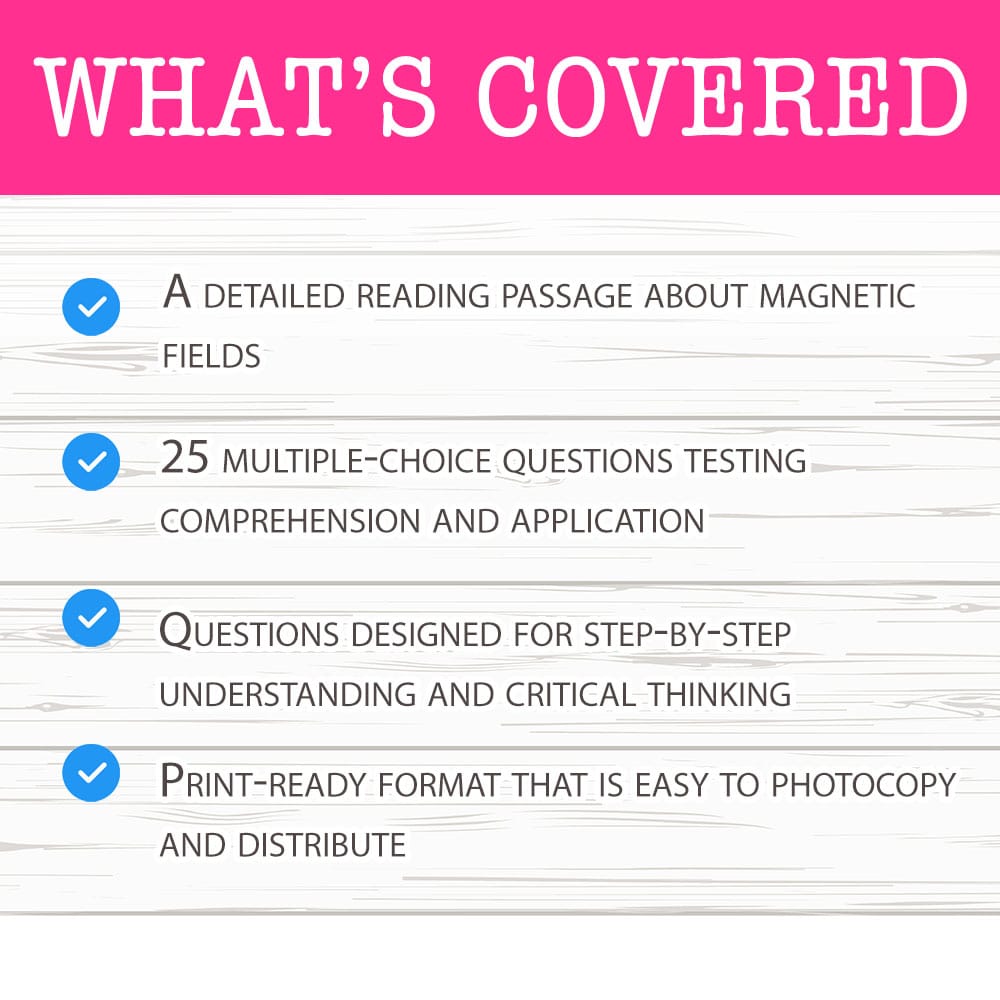 Grade 8 Science — Worksheet MCQ Paper for Mastering Magnetic Fields 