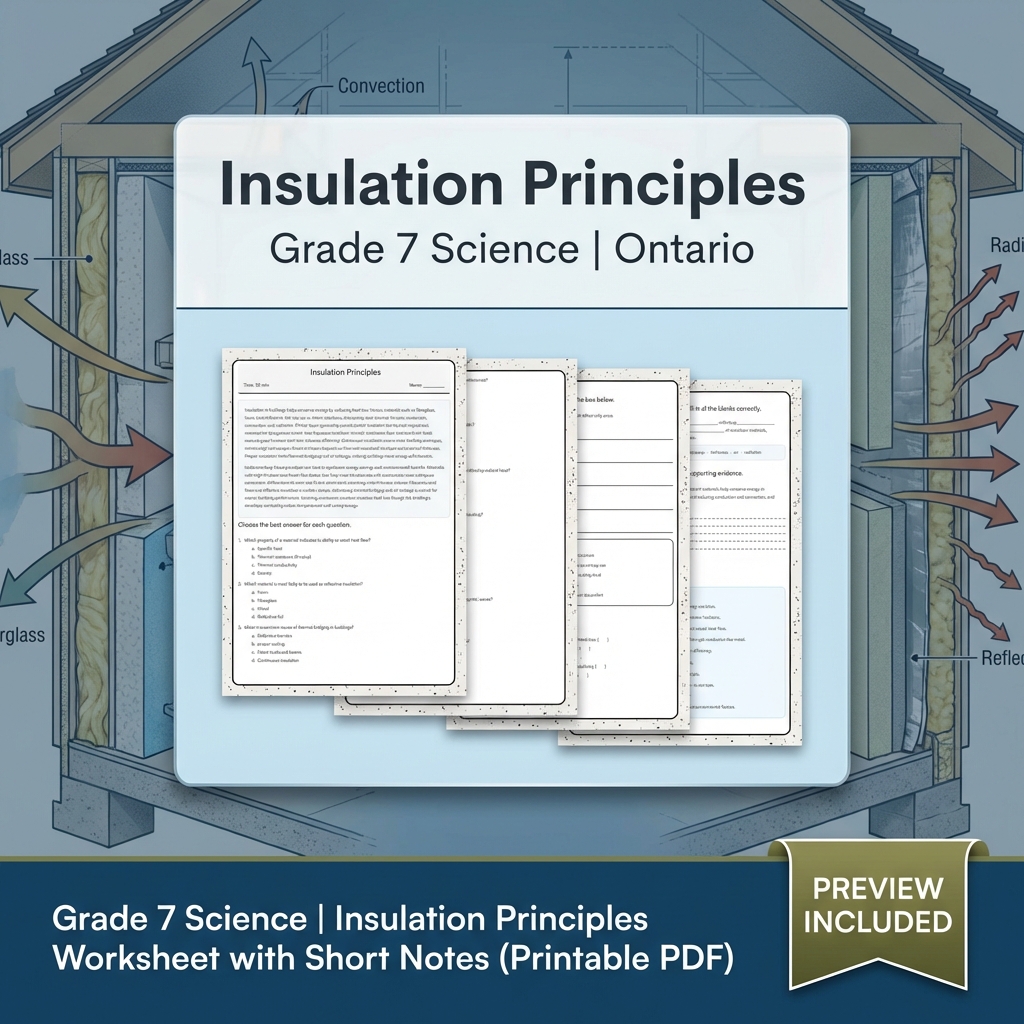 Grade 7 Science Full Year Bundle | Ecosystems & Heat Transfer — included worksheet 8