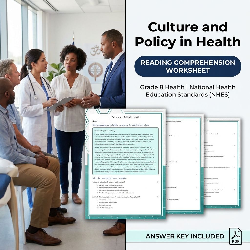 Grade 8 Health Worksheet Bundle – Body Systems, Wellness & Communication Strategies — included worksheet 5