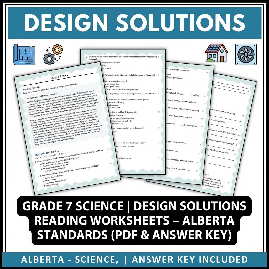 Grade 7 Science Worksheet Pack | Energy, Matter & Ecosystem Concepts — included worksheet 6