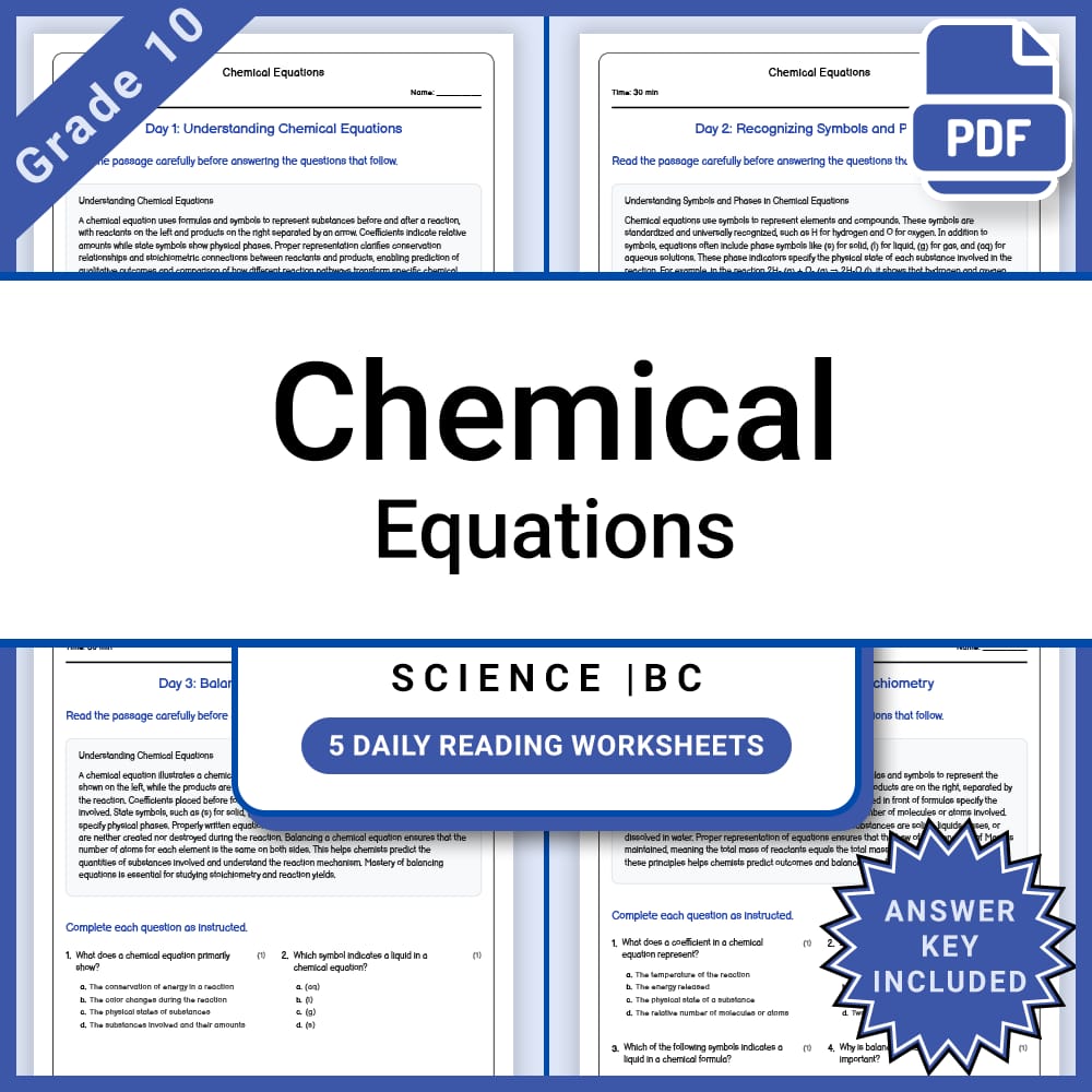 Grade 10 Science Full Year Curriculum Bundle | Physics, Genetics & Core Concepts — included worksheet 6