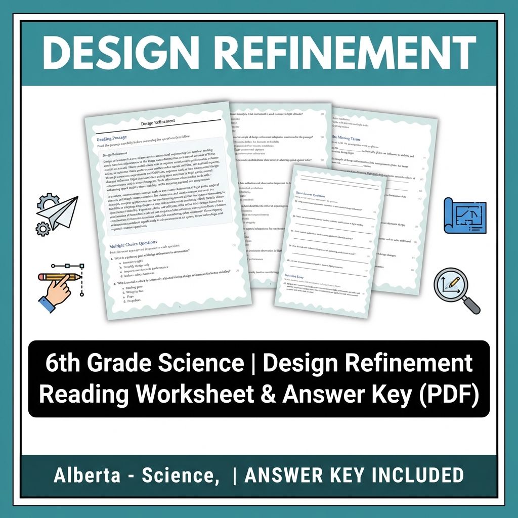 Grade 6 Science | Flight Physics & Aerodynamics UNIT Pack (Answer Keys Included) — included worksheet 4