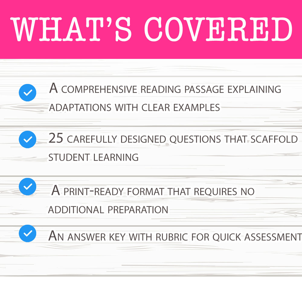 Grade 10 Science worksheet mcq paper worksheet — Grade 10 Science — Adaptation Types Worksheet MCQ Paper for Mastery — page 2