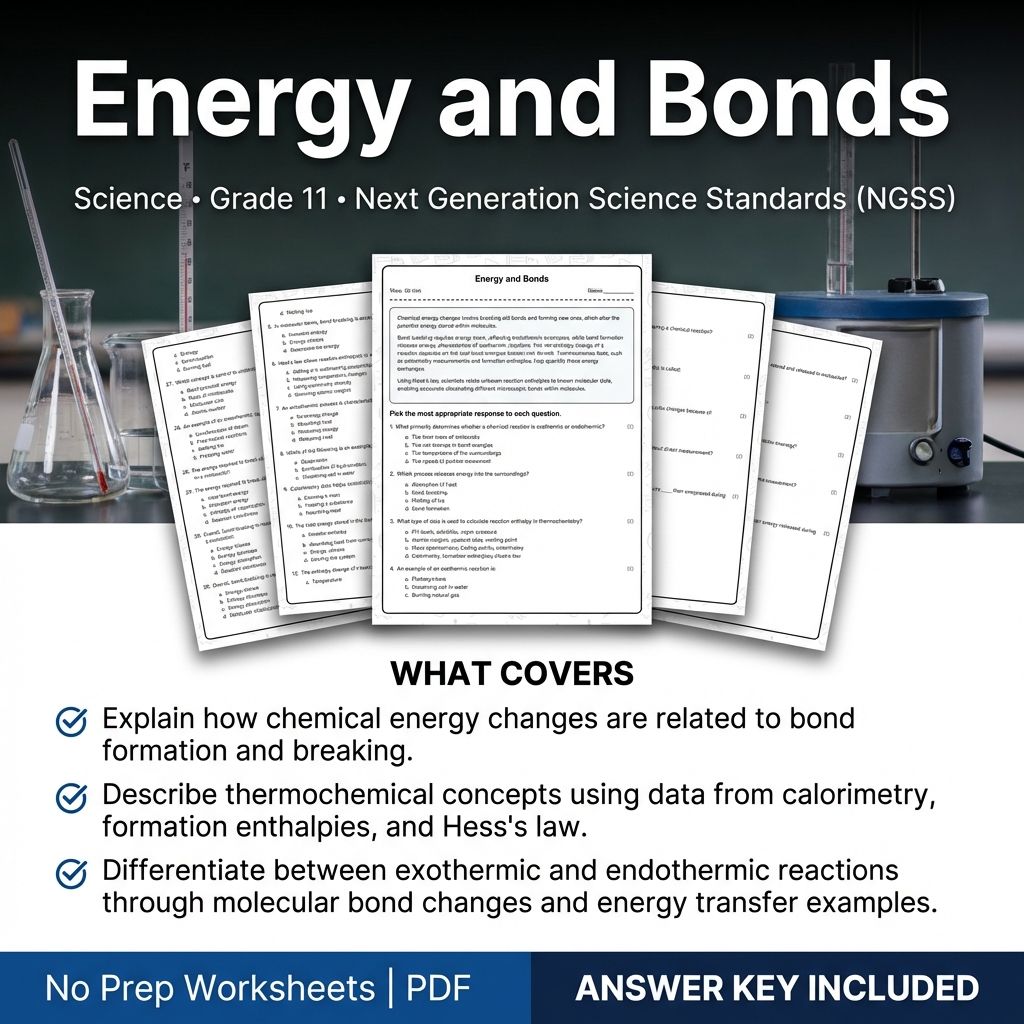 Grade 11 Science Worksheet Bundle|Cellular Processes,Chemistry,& Physics Support — included worksheet 6