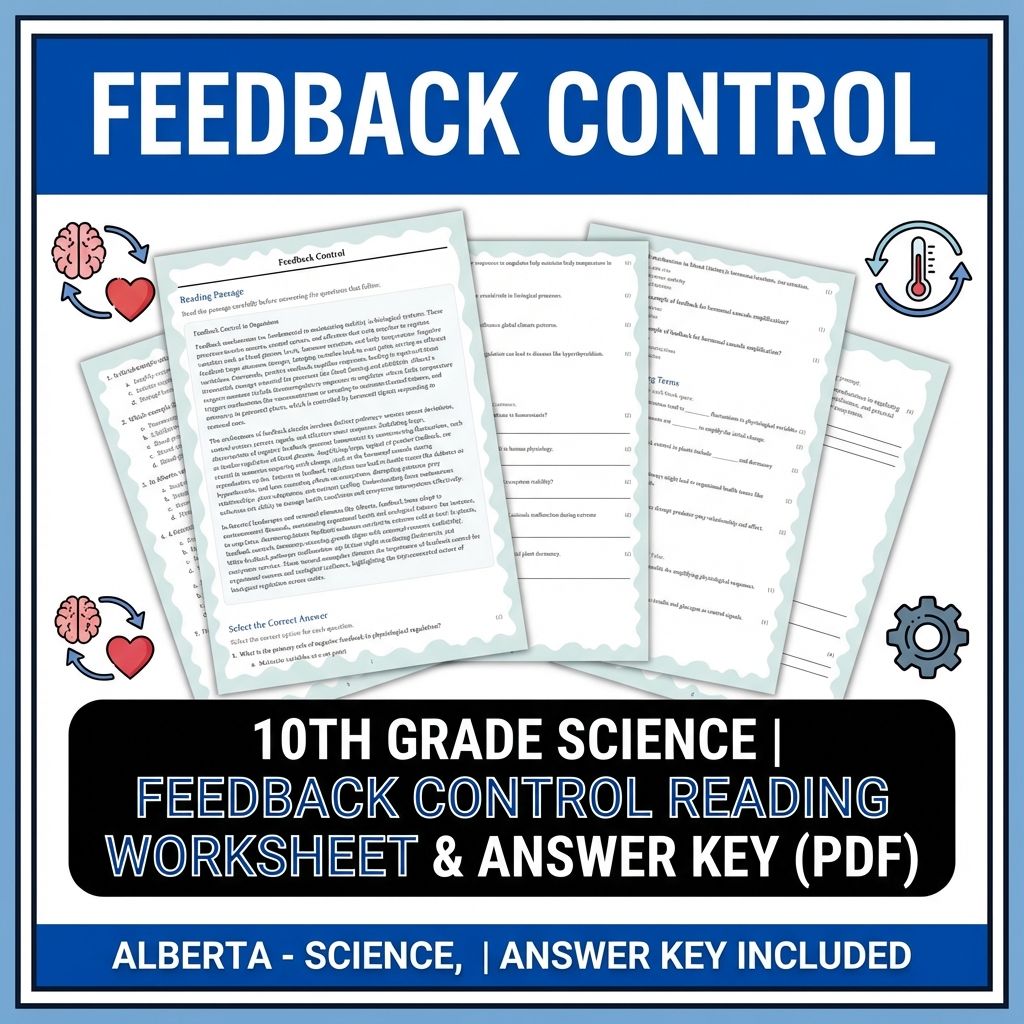 Grade 10 Science | Cell Systems, Energy, & Homeostasis (Standards-Aligned) — included worksheet 1