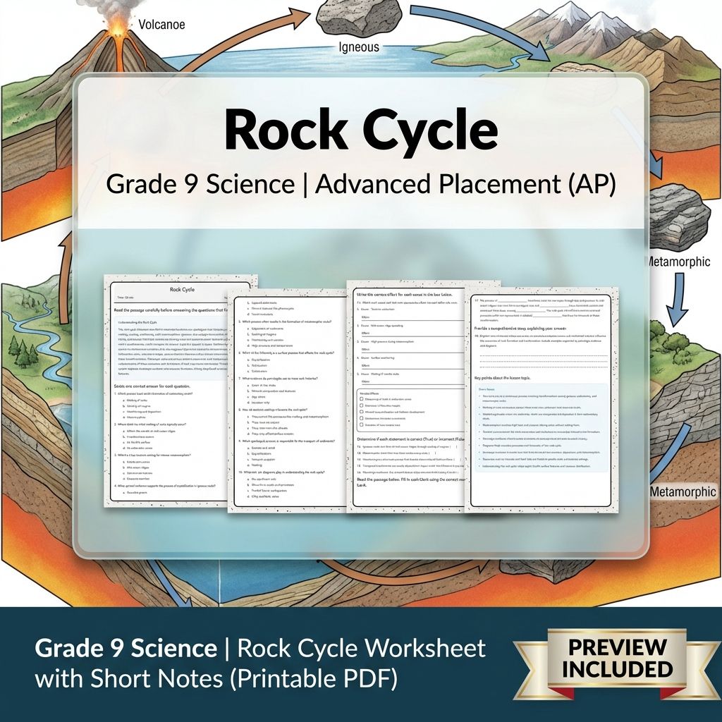 Grade 9 Science Worksheet Bundle | Comprehensive STEM Practice Pack (PDF) — included worksheet 6