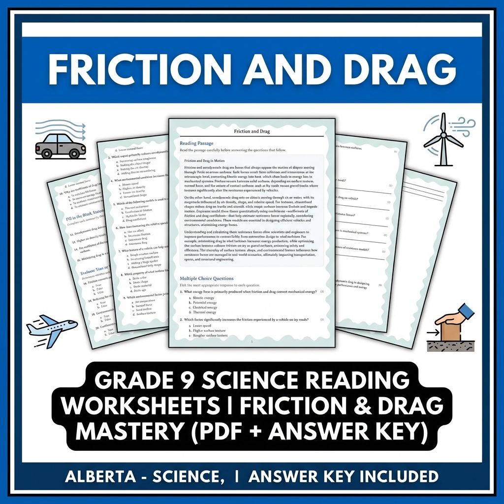 Grade 9 Science | Physics, Biology & Chemistry Mastery (Answer Key Included) — included worksheet 4