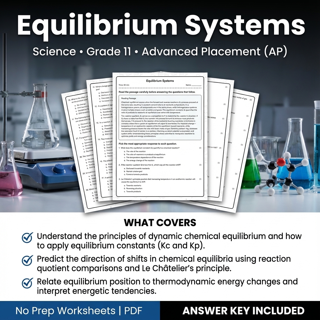 Grade 11 Science Worksheet Bundle | Earth's Systems, Chemistry & Physics — included worksheet 7
