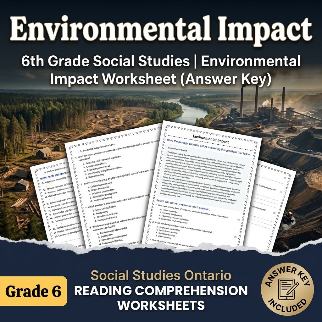Grade 6 Social Studies Bundle | Geography, Resources & Cultural Perspectives — included worksheet 1