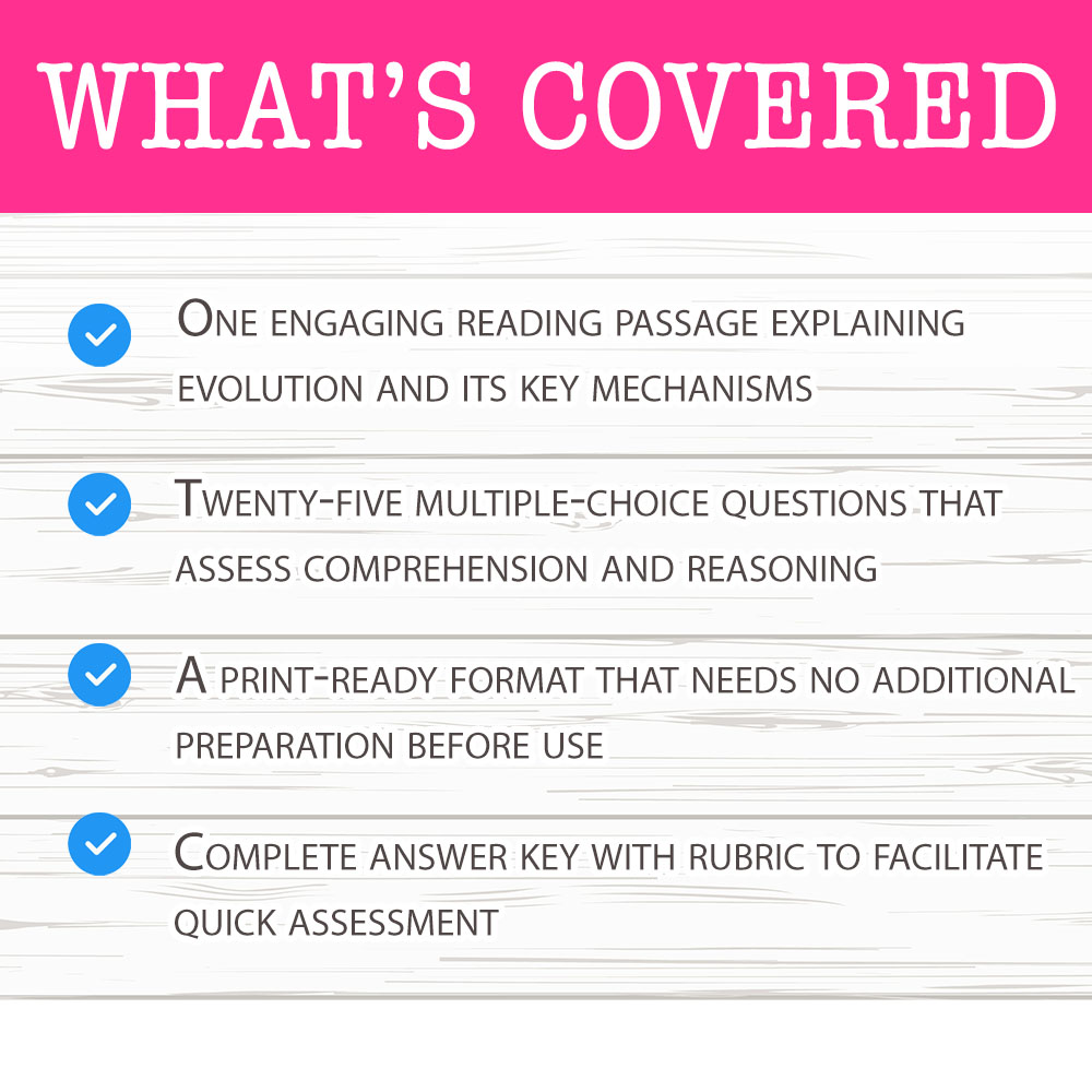 Grade 8 Science worksheet worksheet — Grade 8 Science — Evolutionary Patterns Worksheet for Mastery | PDF + Answer Key — p…