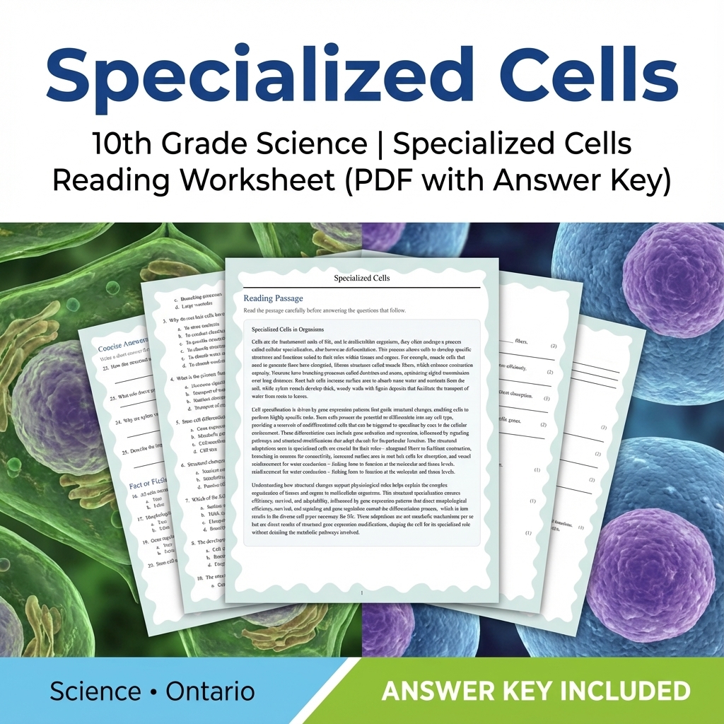 Grade 10 Science Bundle | Comprehensive Visual Data, Earth & Biology Concepts  — included worksheet 3