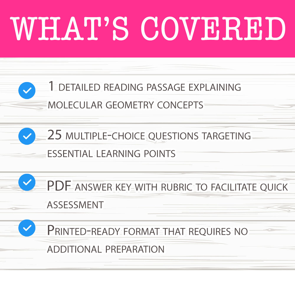 Grade 12 Science worksheet mcq paper worksheet — Grade 12 Science — Worksheet MCQ Paper for Mastering Molecular Geometry —…