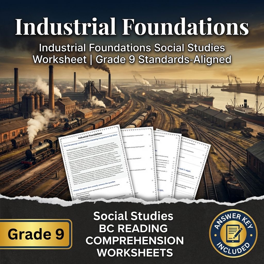 Grade 9 Social Studies | Industrialization & Economic Change Bundle  — included worksheet 2