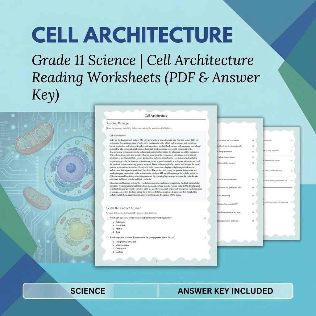 Grade 11 Science UNIT Bundle | Cellular Processes & Metabolic Pathways  — included worksheet 2