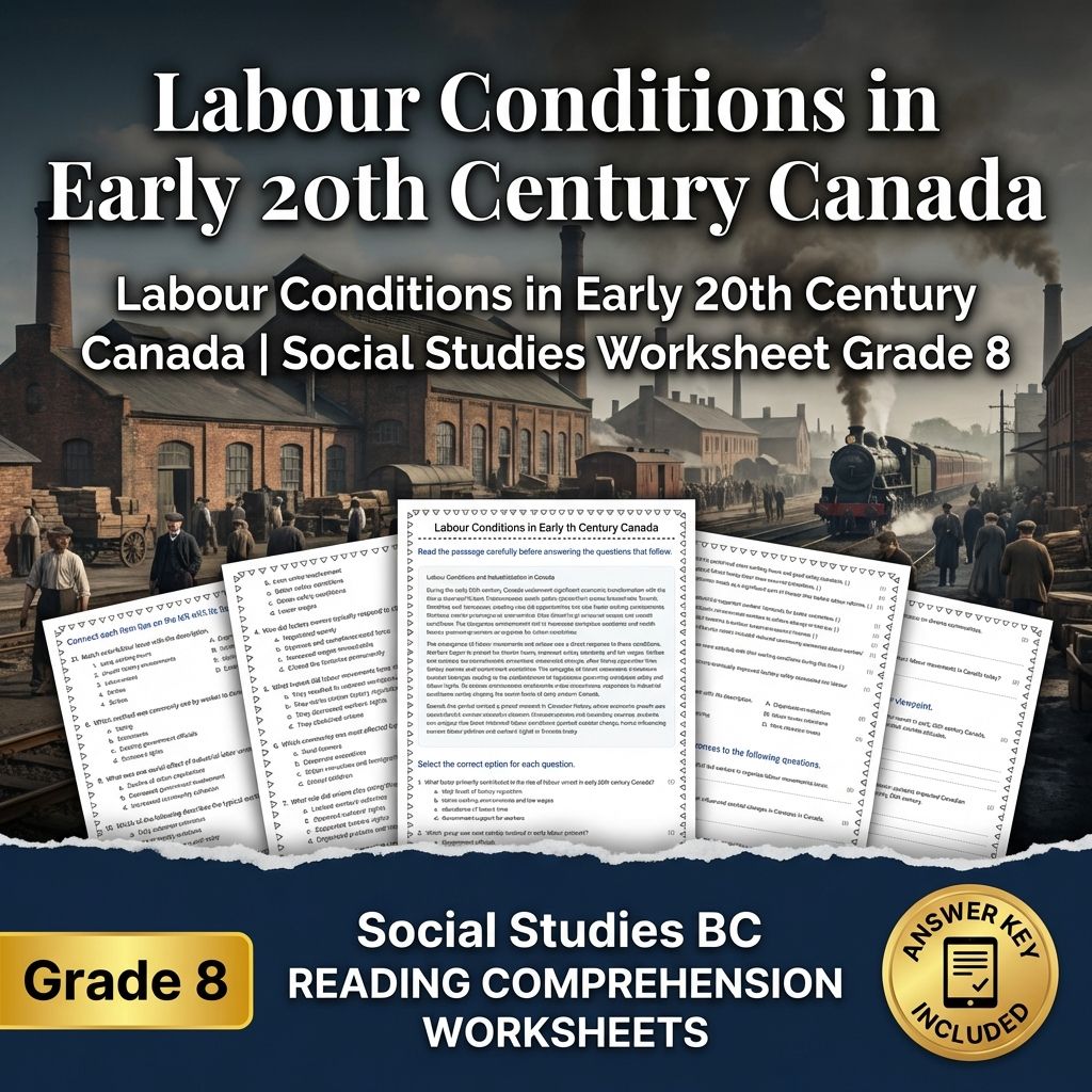 Grade 8 Social Studies | Industrialization and Urbanization Bundle — included worksheet 1