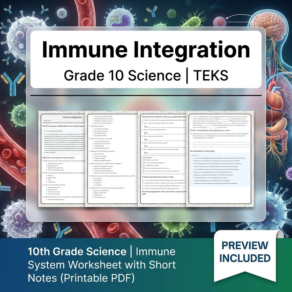 Grade 10 Science Worksheet Bundle – Genetics, Cell Biology & Ecology (PDF) — included worksheet 11