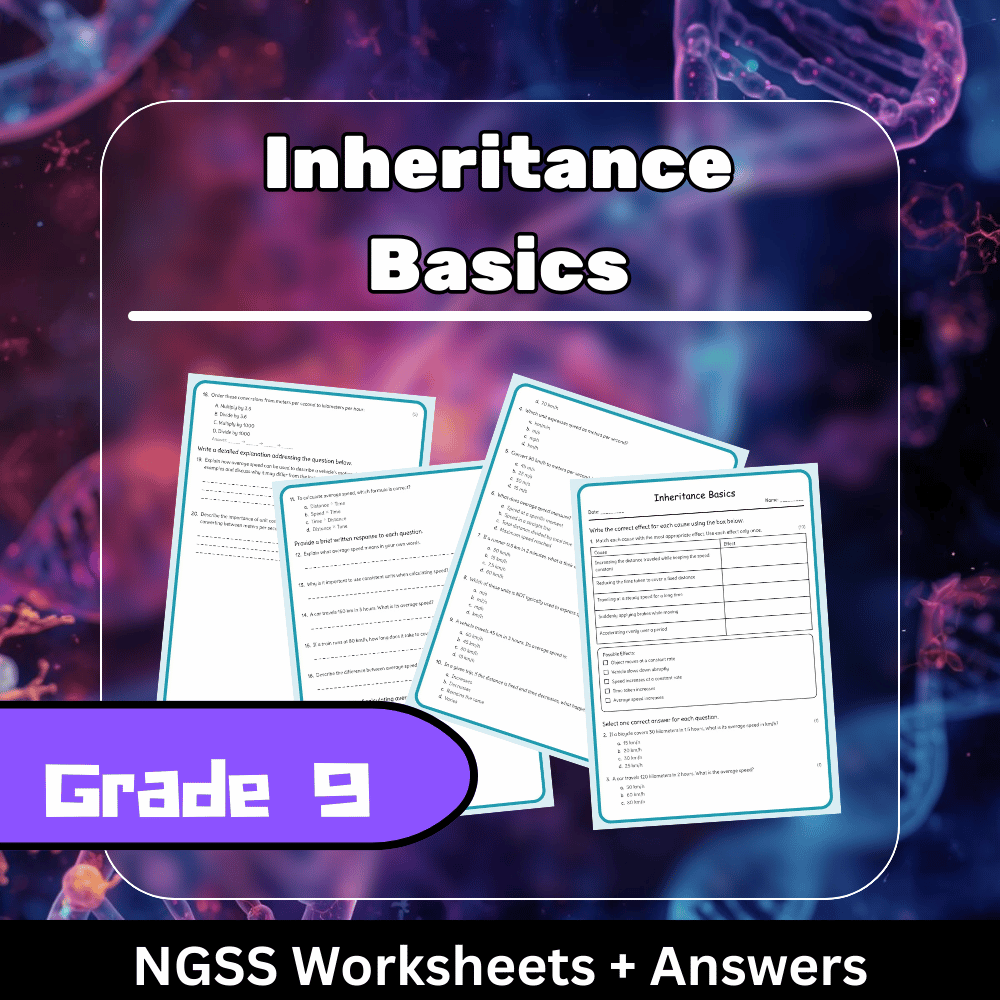 Grade 9 Science | Inheritance Basics Worksheet (Answer Key) – NGSS Aligned