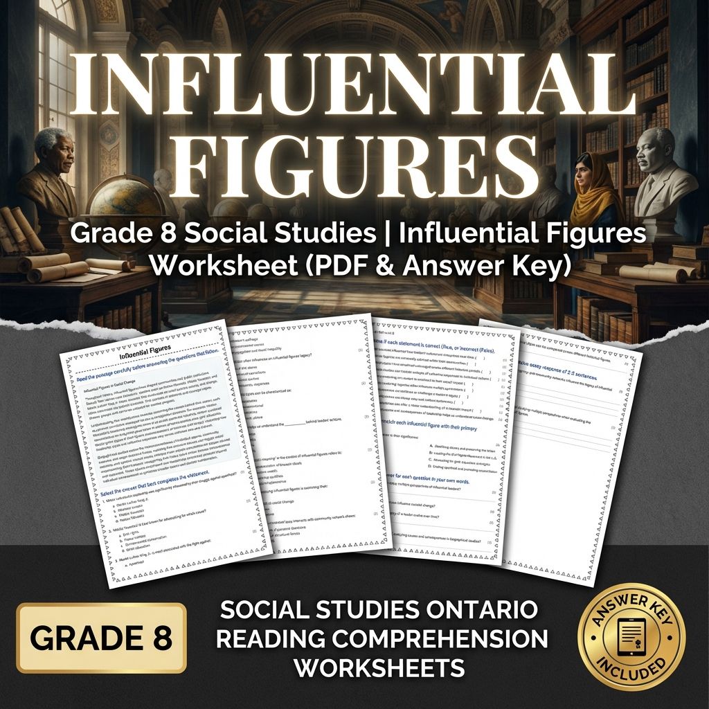 Grade 8 Social Studies Bundle | Critical Thinking & Key Concepts — included worksheet 4
