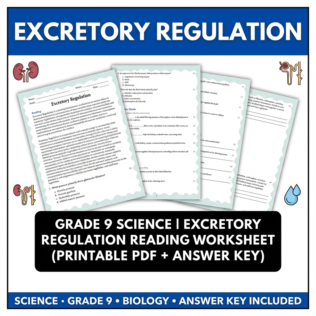 Grade 9 Science Unit Bundle | Human Body Systems & Cell Functions  — included worksheet 2