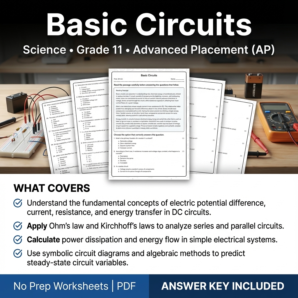 Grade 11 Science Worksheet Bundle | Earth's Systems, Chemistry & Physics — included worksheet 8