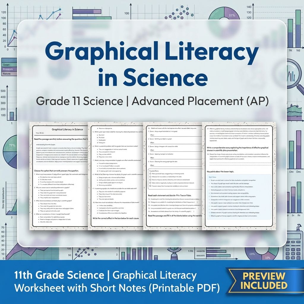 Grade 11 Science Unit Bundle | Data Analysis & Scientific Reasoning Worksheets — included worksheet 1