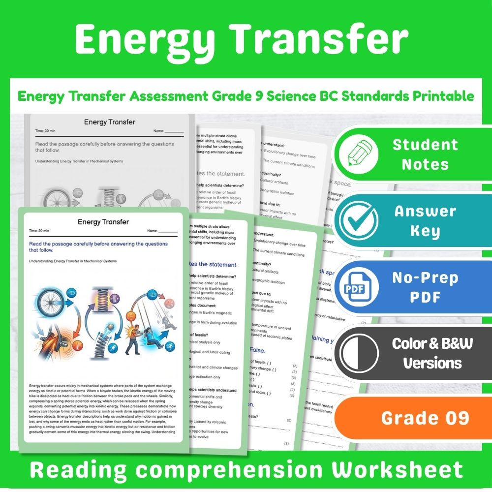 Grade 9 Science Mini Bundle – Forces and Motion Standards-Aligned Not Specified — included worksheet 2