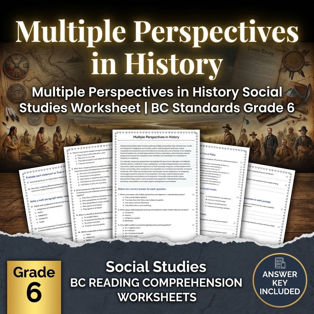 Grade 6 Social Studies Worksheet Bundle – BC Standards & Human-Environment Focus — included worksheet 3