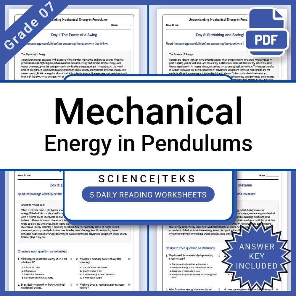Grade 7 Science Full Year Bundle | TEKS-Aligned Curriculum for Middle School — included worksheet 8