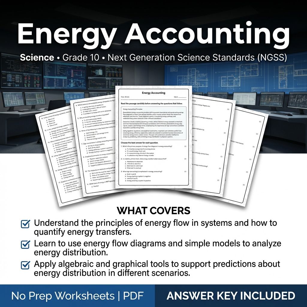 Grade 10 Science Worksheets Bundle | Environmental, Physics & Biology Topics — included worksheet 7