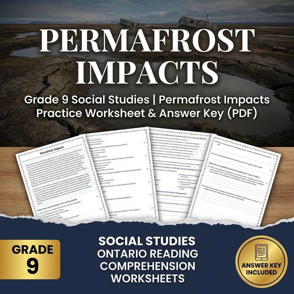 Grade 9 Social Studies | Community, Environment, & Urban Planning Strategies — included worksheet 4