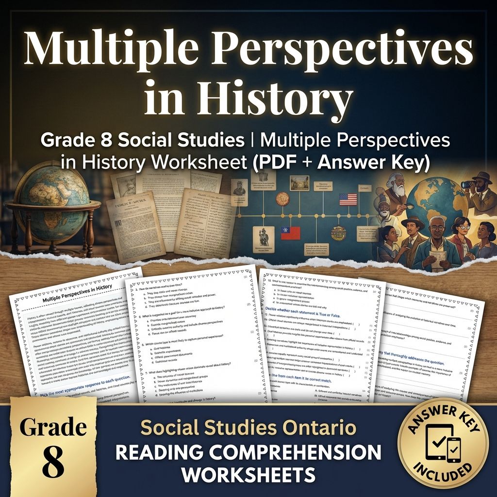 Grade 8 Social Studies Bundle | Critical Thinking & Key Concepts — included worksheet 5