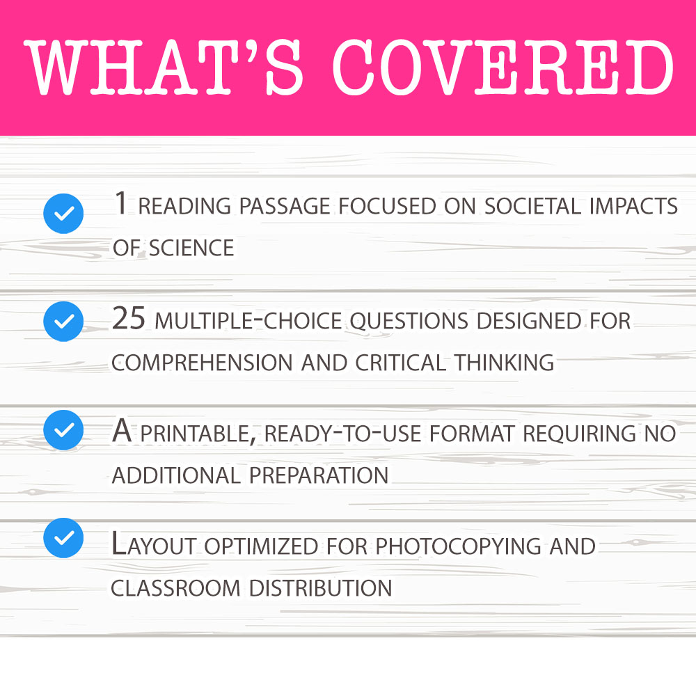 Grade 6 Science worksheet worksheet — Grade 6 Science – Societal Impacts Worksheet for Mastery — page 2