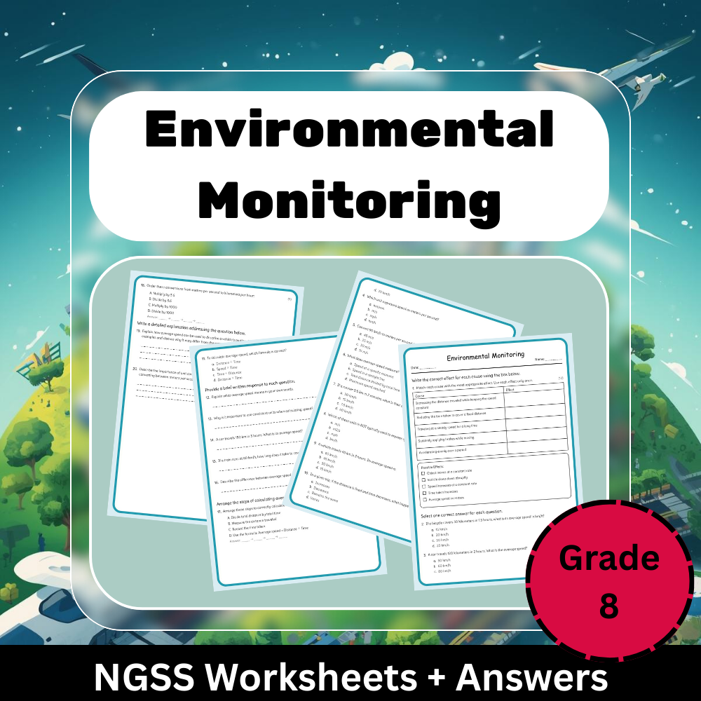 Grade 8 Science Unit | Climate & Environment NGSS Worksheets & Resources — included worksheet 1